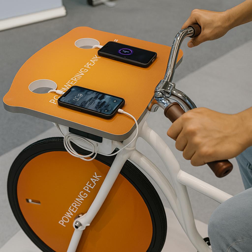 Guests competing to recharge their devices at a Recharge Station Challenge event, with branded stations and high-energy fun.